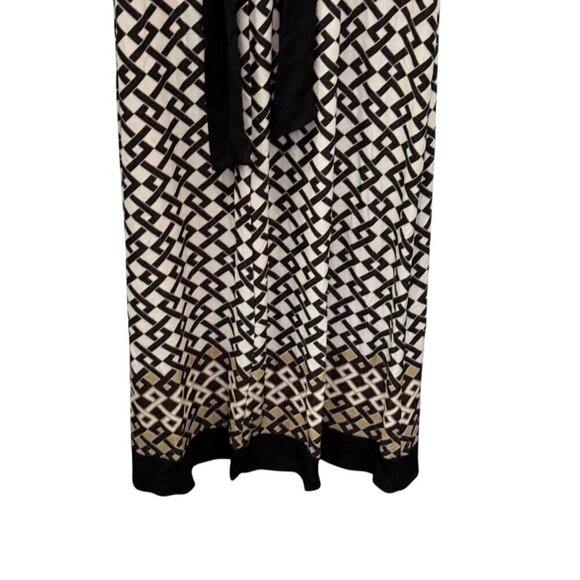 Rabbit Rabbit Designs Geometric Print Maxi Dress Size 6 Polyester Spandex Blend - Picture 11 of 11